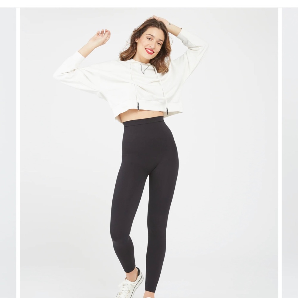 Spanx look at me now high waisted seamless legging black size medium